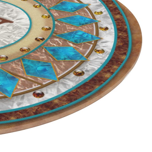 Südwestlich entwerfen Sie Ihre ursprüngliche Türki Schneidebrett (Ecke)