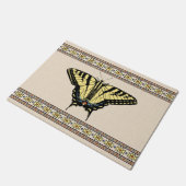 Südwestlich Gelbes Frack Schmetterling Klein Fußmatte (Schrägansicht)