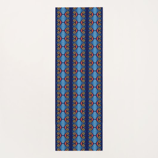 Südwestlich geometrischer ethnischer Muster. Yogam Yogamatte (Rückseite)