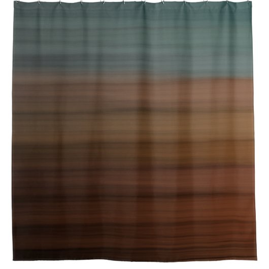 Südwestlich gestrichene Wüste Imitate Holz Duschvorhang (Vorderseite)