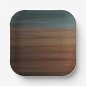 Südwestlich gestrichene Wüste Imitate Holz Pappteller (Vorderseite)