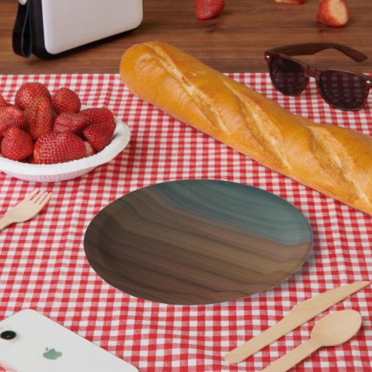 Südwestlich gestrichene Wüste Imitate Holz Pappteller (Picknick)