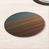 Südwestlich gestrichene Wüste Imitate Holz Runder Pappuntersetzer (Angewinkelt)