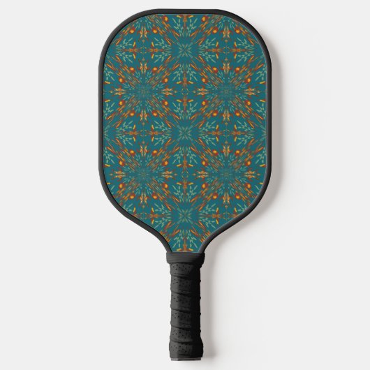 Südwestlich Golden Sun Ray Colors Muster Pickleball Schläger (Vorderseite)