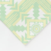 Südwestlich Inspiriert Gelbgrün Fleecedecke (Ecke)