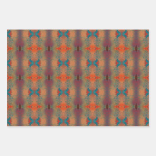 Südwestlich Inspirierte Kunst Abstraktes Muster Geschenkpapier Set (Vorderseite 2)