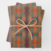 Südwestlich Inspirierte Kunst Abstraktes Muster Geschenkpapier Set (Beispiel)