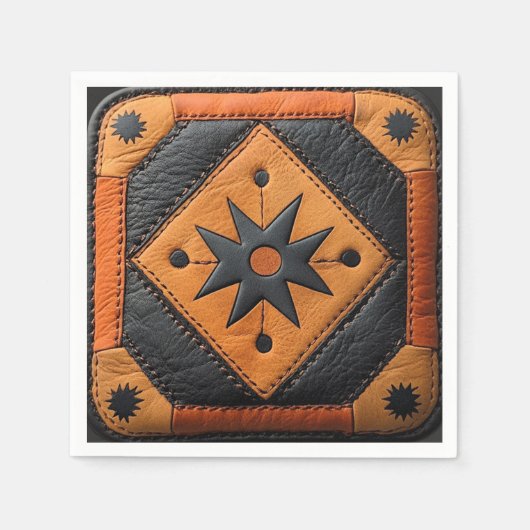 Südwestlich schönes Country Style Leather Serviette (Vorderseite)