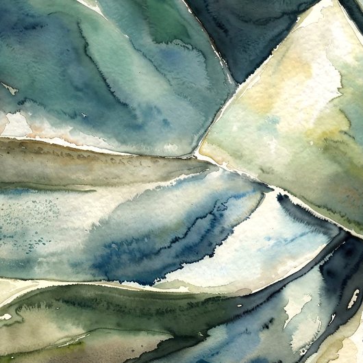 Südwestlich von Agave Aquareal Grün und Gelb Poster