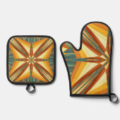 Südwestlich von Golden Sun rächt indisches Blanken Ofenhandschuh & Topflappen-Set (Vorderseite)