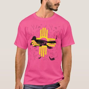 Südwestlich von New Mexico Spirit Road Runner Zia  T-Shirt