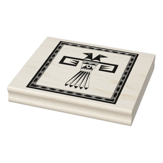 Südwestlich zwei überlagerte Vogeldesign-Briefmark Gummistempel (Stempel)