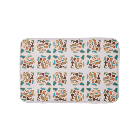 Südwestliche Abstrakte Erde Tone Art Badematte (Vorderseite)