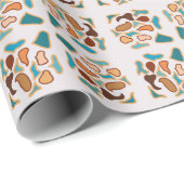 Südwestliche Abstrakte Erde Tone Art Geschenkpapier (Rolleneckpunkt)