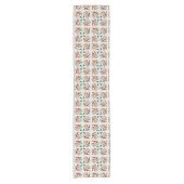 Südwestliche Abstrakte Erde Tone Art Kurzer Tischläufer (Vorderseite)