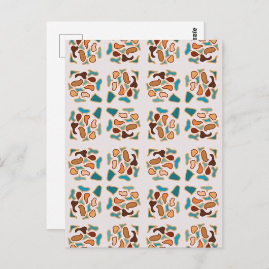 Südwestliche Abstrakte Erde Tone Art Postkarte (Vorne/Hinten)