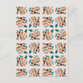 Südwestliche Abstrakte Erde Tone Art Postkarte (Vorderseite)