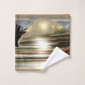 Südwestliche Abstrakte Kunst Badhandtuch Set (Waschlappen)