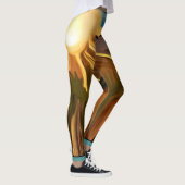 Südwestliche Abstrakte Kunst Leggings (Rechts)