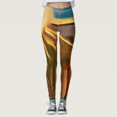 Südwestliche Abstrakte Kunst Leggings (Vorderseite)