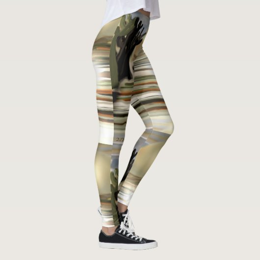 Südwestliche Abstrakte Kunst Leggings (Rechts)
