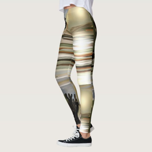 Südwestliche Abstrakte Kunst Leggings (Links)
