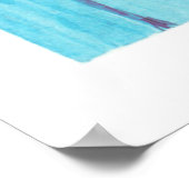 Südwestliche Aquarell-Wüstengarten Poster (Ecke)