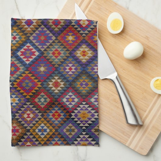 Südwestliche Blues Handtuch (Viertel Falte)