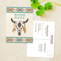 Südwestliche Boho-Stammes-Ranch-Hochzeit RSVP