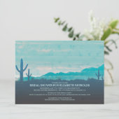 Südwestliche Brautparty-Einladungen Einladung (Stehend Vorderseite)