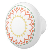 Südwestliche Farbe, geometrisches Design Keramikknauf (Rechts)