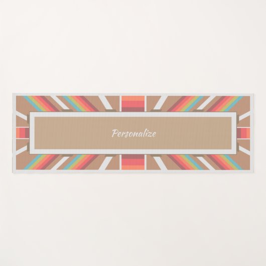 Südwestliche Farben Zen Yoga Meditation Namaste Yogamatte (Vorderseite (Horizontal))