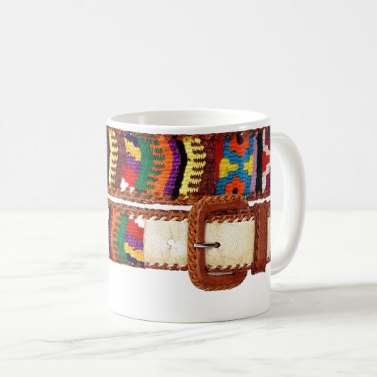 Südwestliche Gurt-Eingewickelte Tasse! Kaffeetasse (VorderseiteRechts)