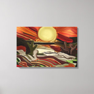 Südwestliche Himmel-abstrakte Kunst Leinwanddruck