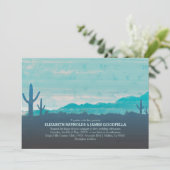 Südwestliche Hochzeits-Einladungen Einladung (Stehend Vorderseite)