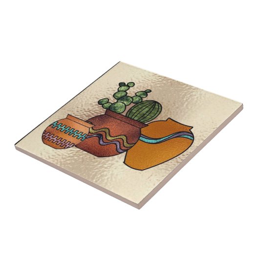 Südwestliche Imitat mit Buntglasdekor Fliese (Seite)