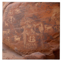 Südwestliche indianische Petroglyphe