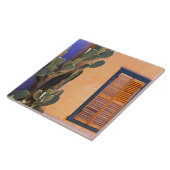 Südwestliche Kakteen (Opuntia dejecta) und Fliese (Seite)