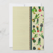 Südwestliche Kaktus Pflanze Natural Baby Shower Einladung (Rückseite)