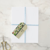 Südwestliche Kaktus Pflanze Natürliche rustikale G Geschenkanhänger (Mit Garn)