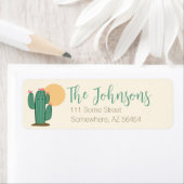 Südwestliche Kaktus-Rücksendeadressen-Aufkleber Ni (Insitu)