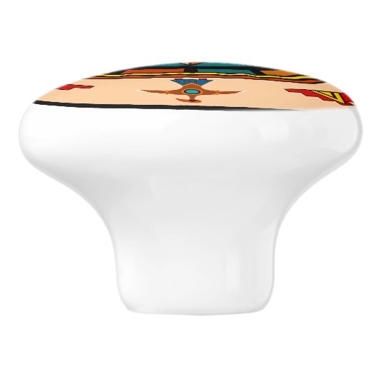 Südwestliche Keramik-Griffe Keramikknauf (Seitenansicht)