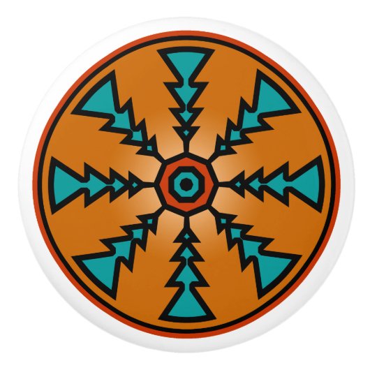 Südwestliche Keramik-Griffe Keramikknauf (Vorderseite)