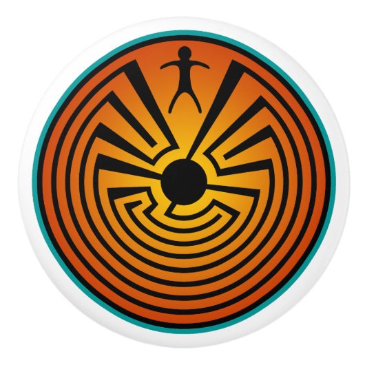 Südwestliche Keramik-Griffe Keramikknauf (Vorderseite)