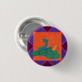 Südwestliche Klapperschlange Button (Vorne & Hinten)