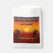 Südwestliche Kokopelli-Samenpackung Geschenktütchen (Vorderseite)
