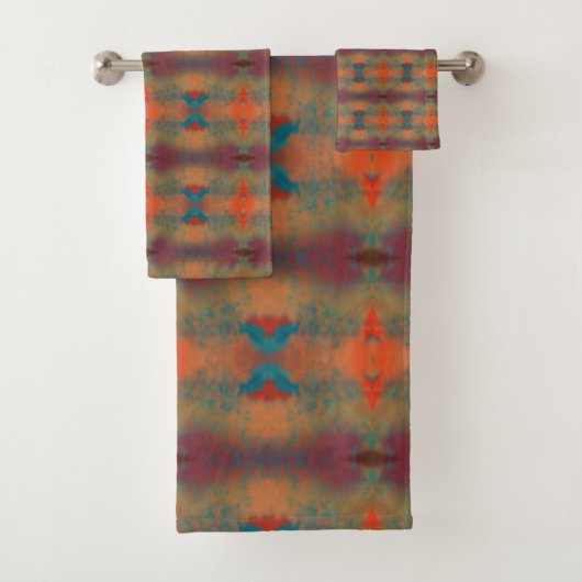 Südwestliche Kunst Abstract Pattern Badhandtuch Set (Insitu)