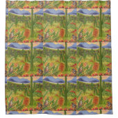 Südwestliche Kunst Duschvorhang (Vorderseite)