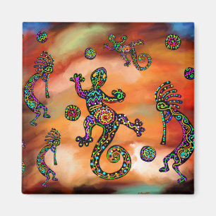 Südwestliche Kunst Kokopeli Magnet