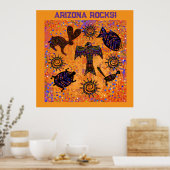 Südwestliche Kunst Poster (Küche)